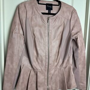 Thalia Sodi Mauve Leather Jacket